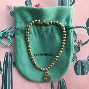 Tiffany & Co. Beaded Bracelet with Round tag